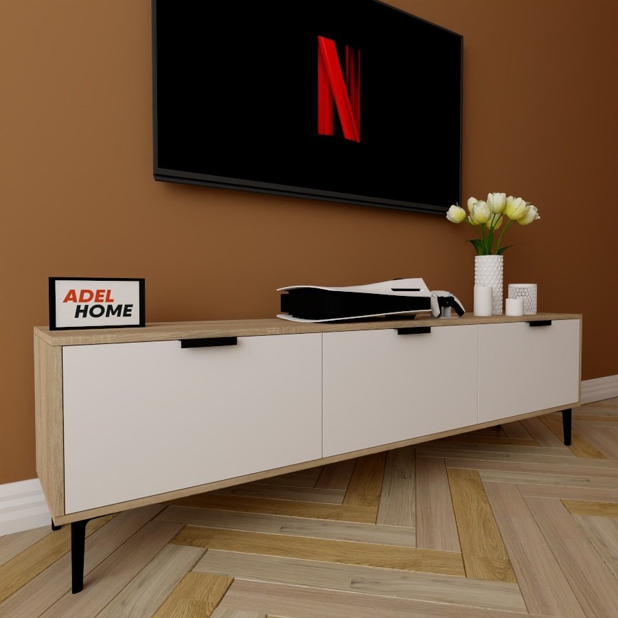 ТВ-тумба напольная Adel Home AH0125 Мэри 180x50x35см бело-коричневый купить,NaN