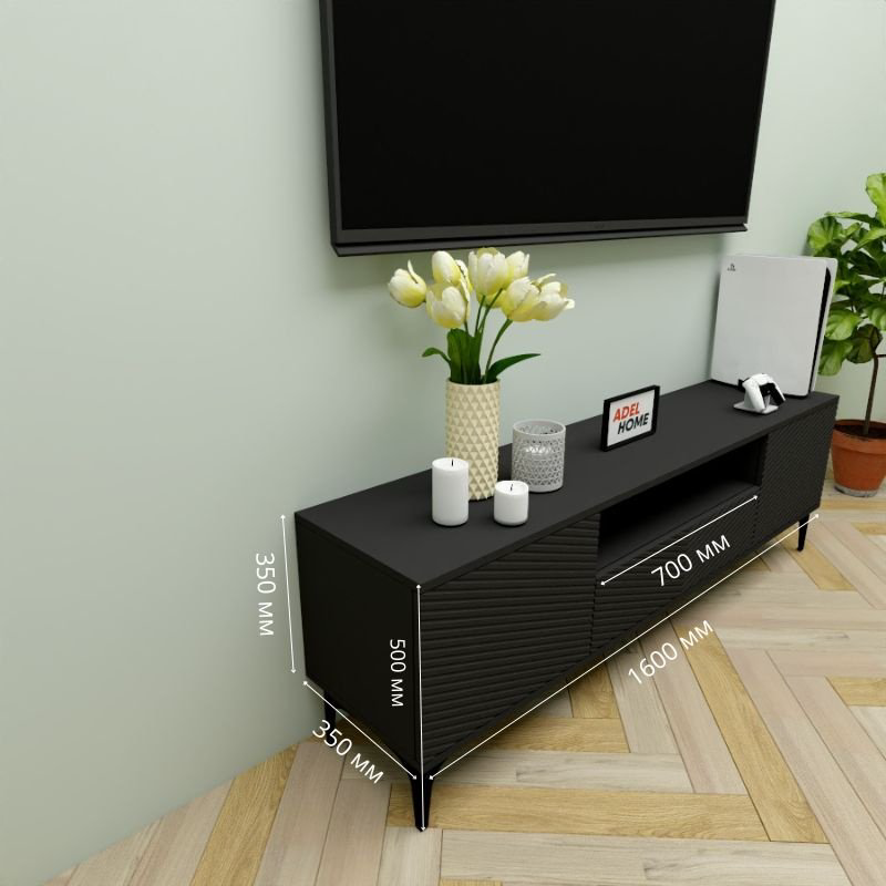 ТВ-тумба напольная Adel Home AH0726 Луана 160x50x35см черный купить,NaN