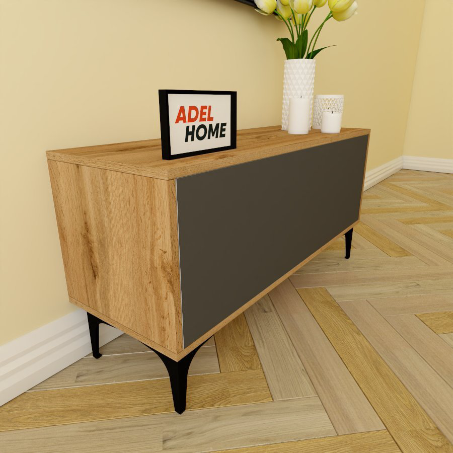 ТВ-тумба напольная Adel Home AH0192 Рут 100x50x35см серо-коричневый купить,NaN
