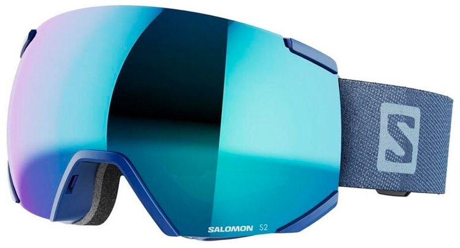 Маска горнолыжная Salomon Radium, L47040000 синий размер one size купить,NaN