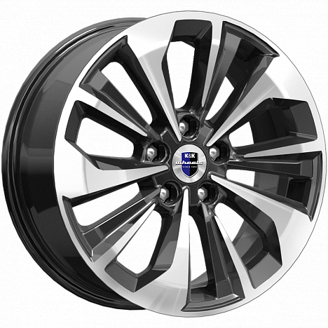 Комплект дисков K&K Авиор КС936-10 R17х7 5х114.3 D66.6 ЕТ37 алмаз черный купить,NaN