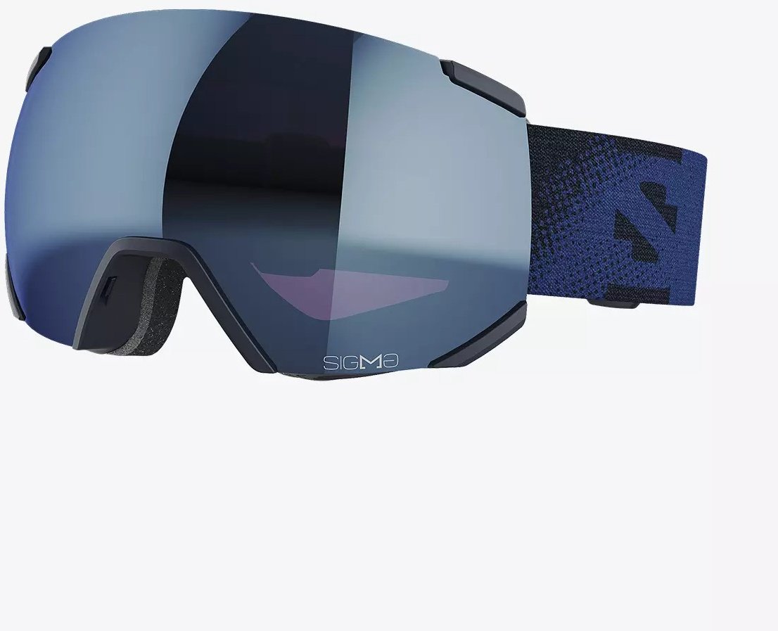 Маска горнолыжная Salomon RADIUM SIGMA 472557 синий размер One size купить,NaN