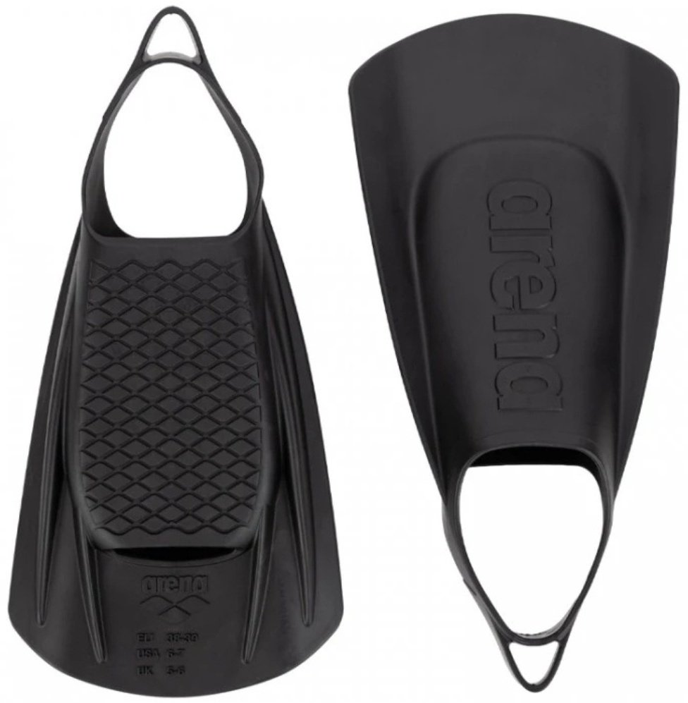 Ласты ARENA Fins adult 006985-100 с открытой пяткой черный 38, 39 купить,NaN