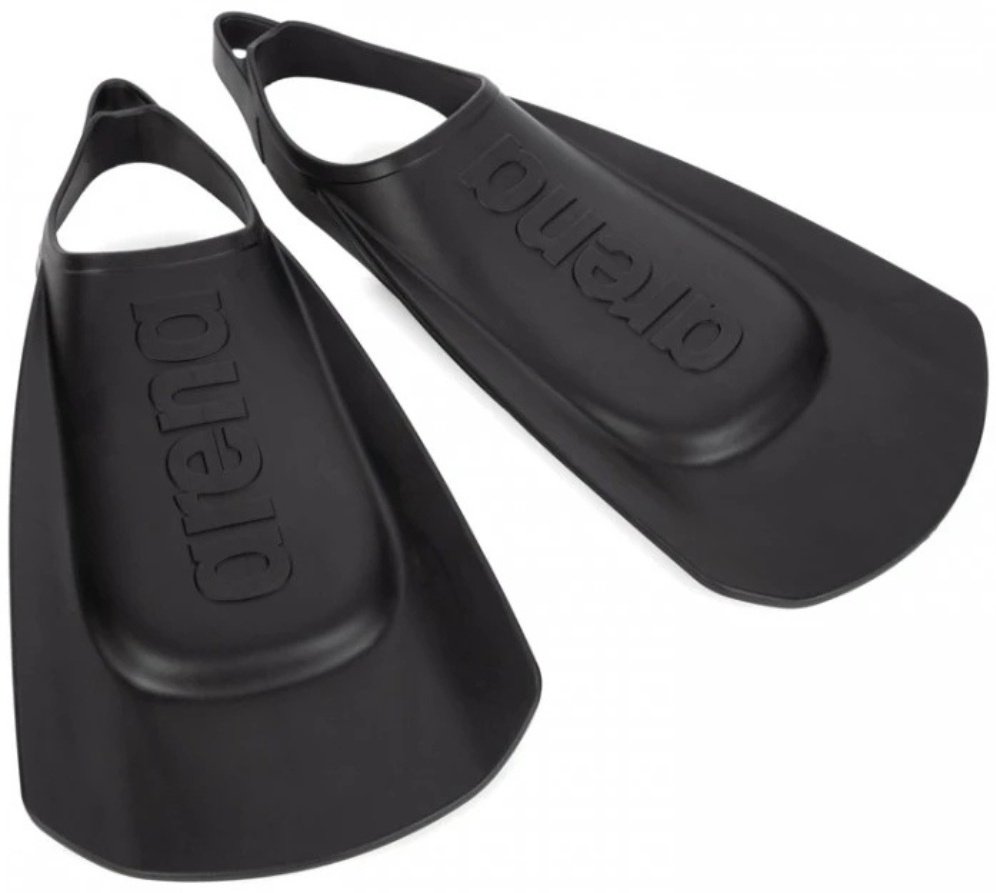Ласты ARENA Fins adult 006985-100 с открытой пяткой черный 38, 39 купить,NaN