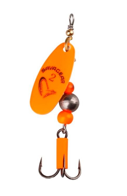 Блесна Savage Gear Caviar Spinner №2 6гр 06-Fluo Orange купить,NaN