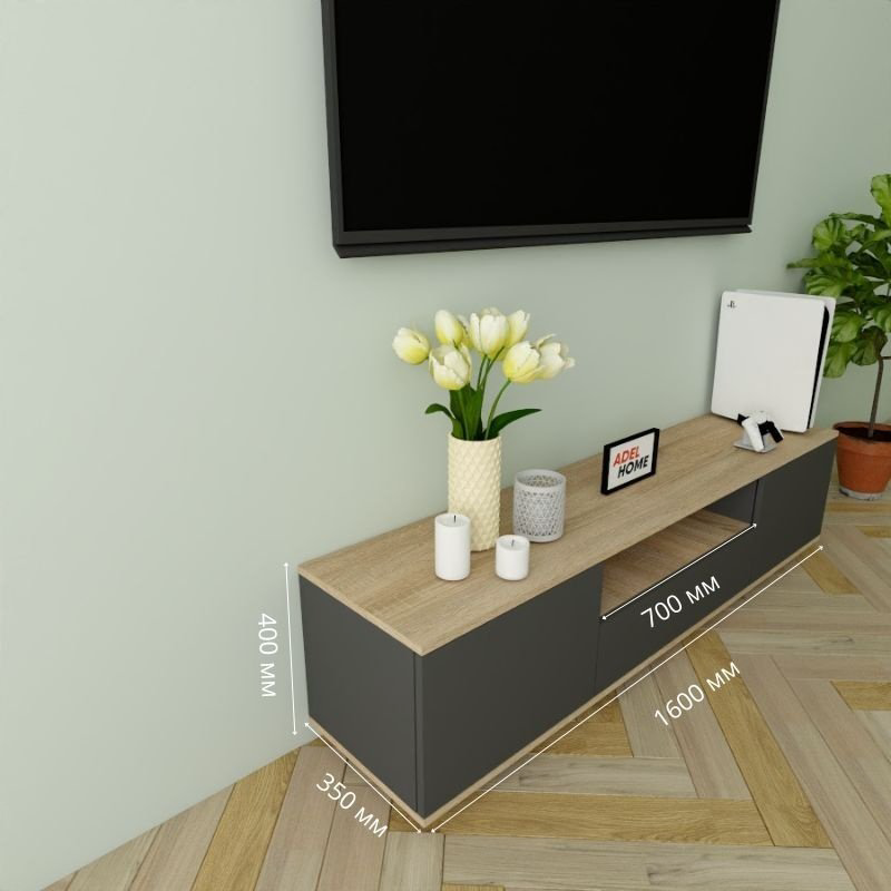 ТВ-тумба напольная Adel Home AH0237 Груна 160x40x35см серо-коричневый купить,NaN