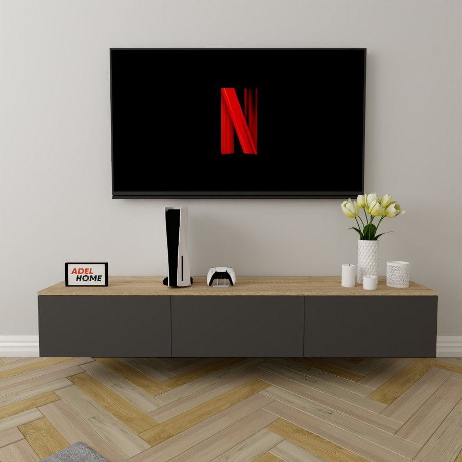 ТВ-тумба Adel Home Кимберли AH0423 180x30x35см серый купить,NaN