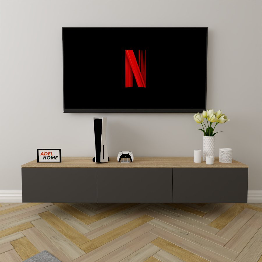 ТВ-тумба Adel Home Кимберли AH0423 180x30x35см серый купить,NaN