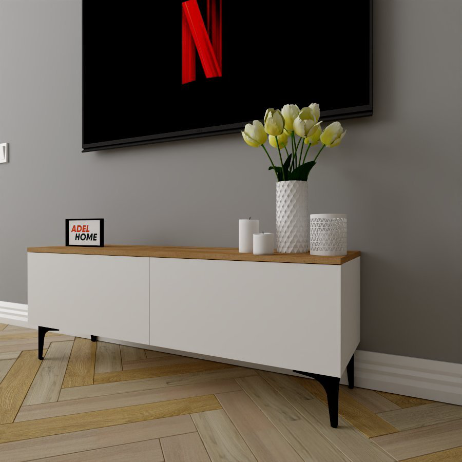 ТВ-тумба напольная Adel Home AH0248 Ната 120x45x35см бело-коричневый купить,NaN