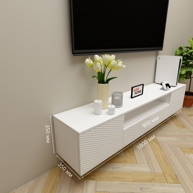 ТВ-тумба Adel Home Калида AH0654 180x35x35см белый купить,NaN