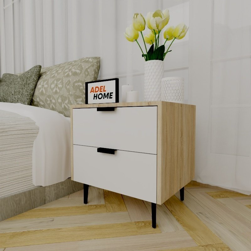 Тумба Adel Home Бела AH0145 50x50x40см бело-коричневый купить,NaN