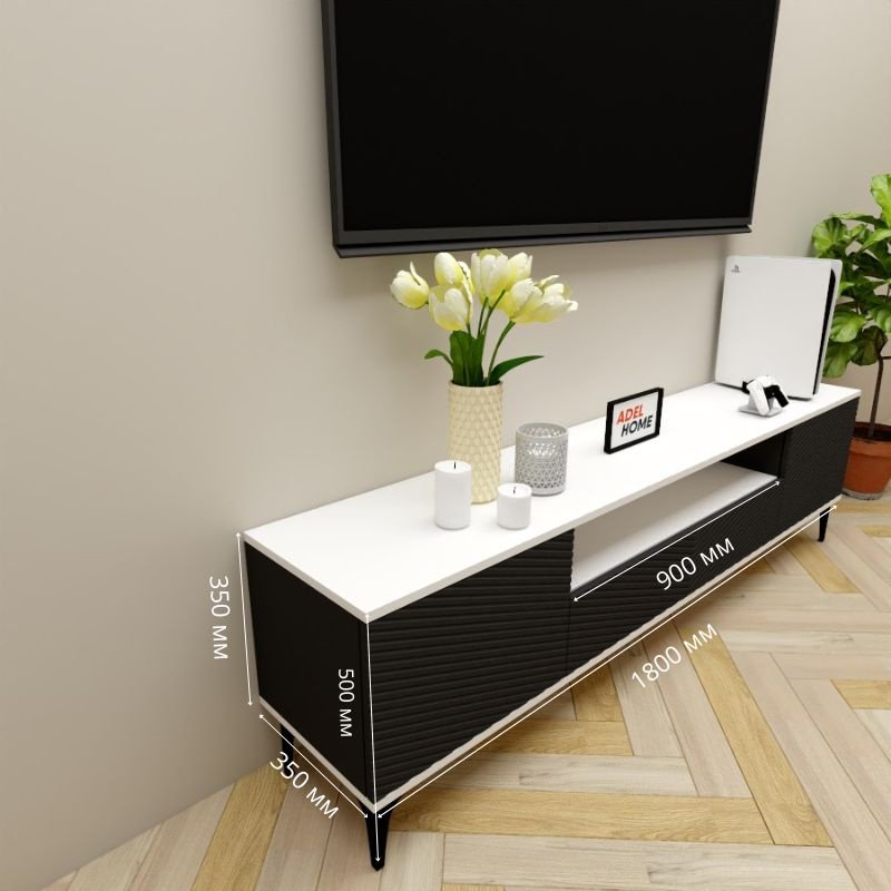 ТВ-тумба напольная Adel Home AH0715 Иоланда 180x50x35см черный купить,NaN