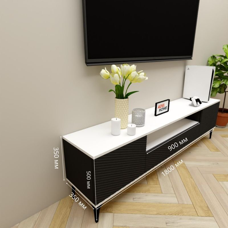 ТВ-тумба напольная Adel Home AH0715 Иоланда 180x50x35см черный купить,NaN