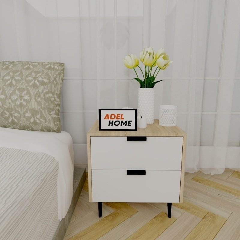 Тумба Adel Home Бела AH0145 50x50x40см бело-коричневый купить,NaN