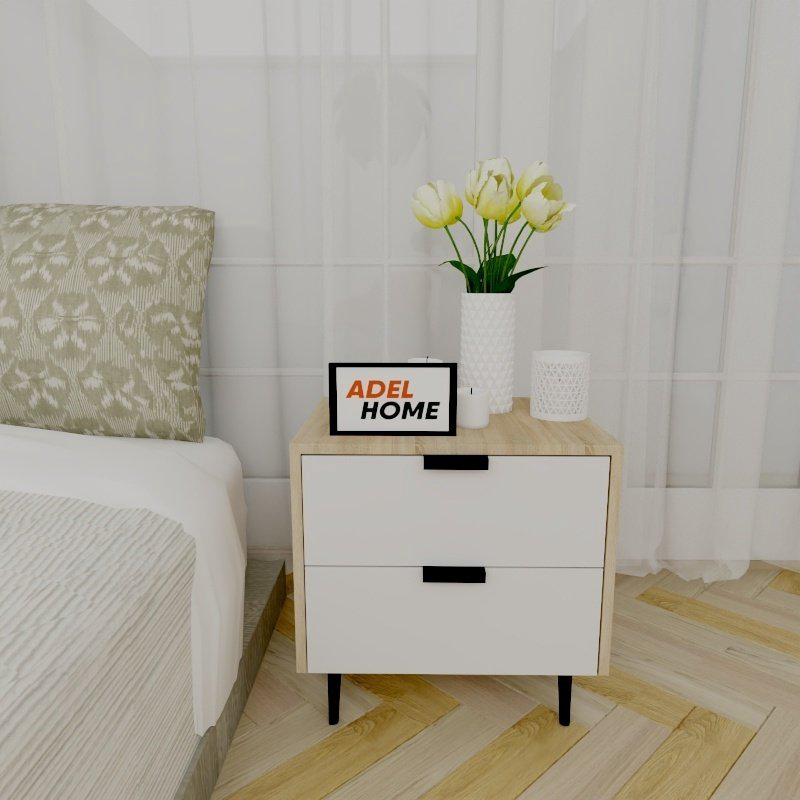 Тумба Adel Home Бела AH0145 50x50x40см бело-коричневый купить,NaN