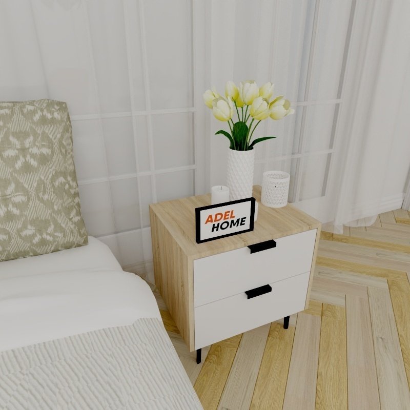 Тумба Adel Home Бела AH0145 50x50x40см бело-коричневый купить,NaN