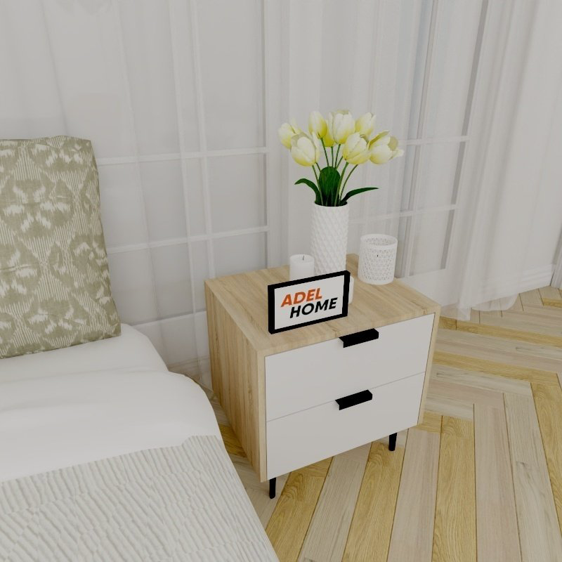 Тумба Adel Home Бела AH0145 50x50x40см бело-коричневый купить,NaN