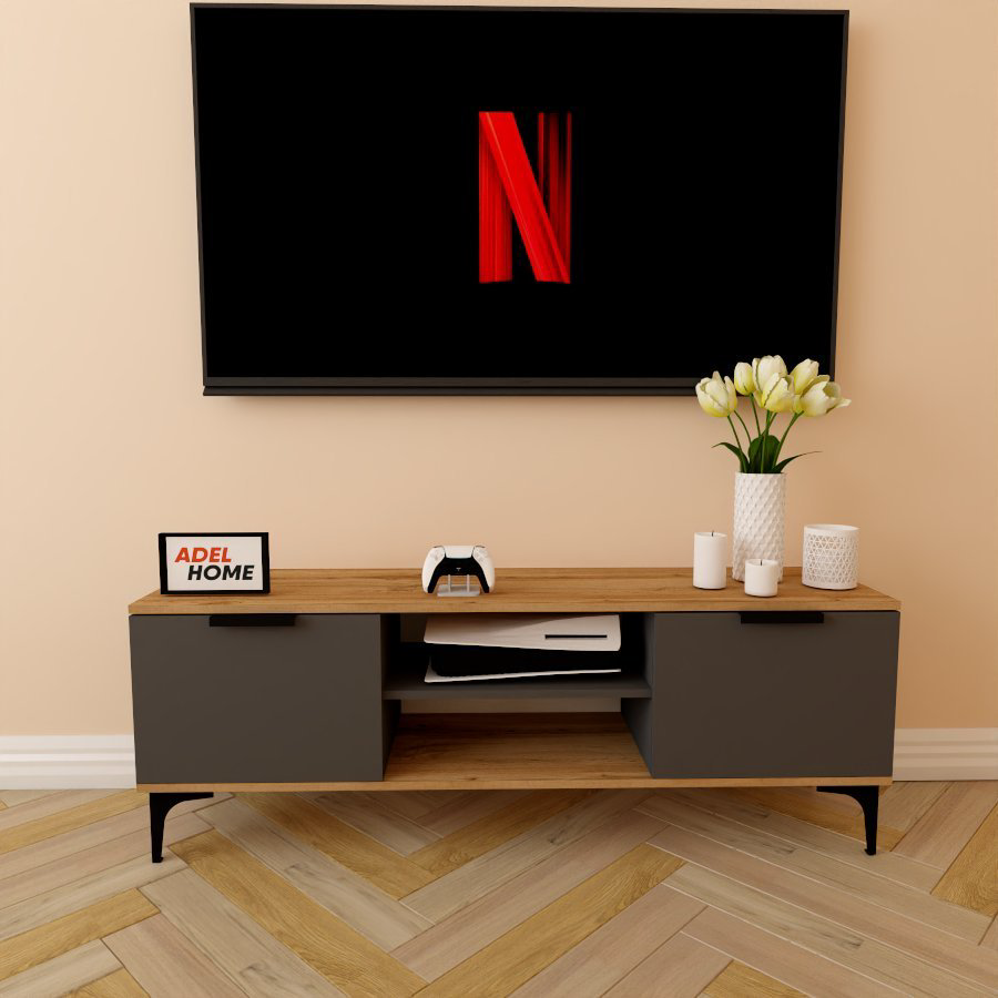 ТВ-тумба напольная Adel Home AH0180 Стелла 140x50x35см серо-коричневый купить,NaN