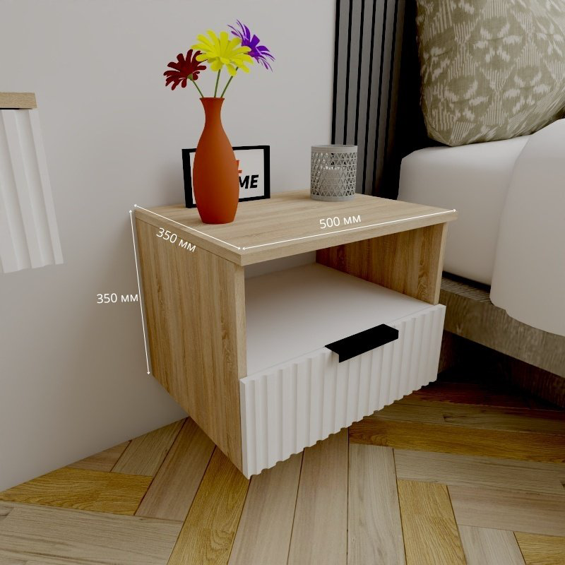 Тумба Adel Home Рони AH0628 50x35x35см светло-коричневый купить,NaN