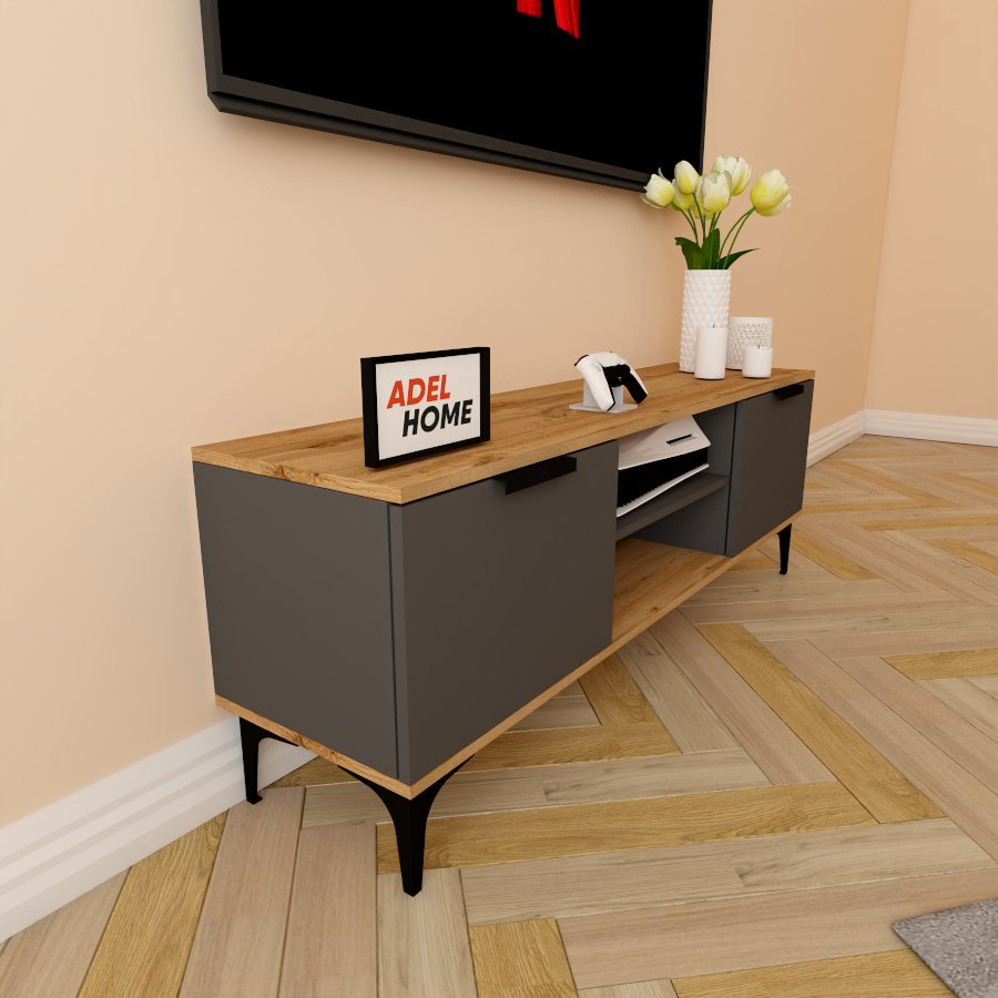 ТВ-тумба напольная Adel Home AH0180 Стелла 140x50x35см серо-коричневый купить,NaN