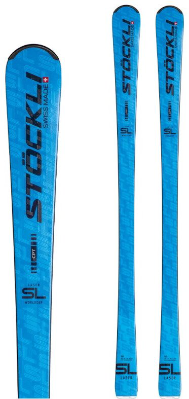 Лыжи STOCKLI Laser SL + MC 12 black matt-shine/41010325-20 2024 160 см голубой