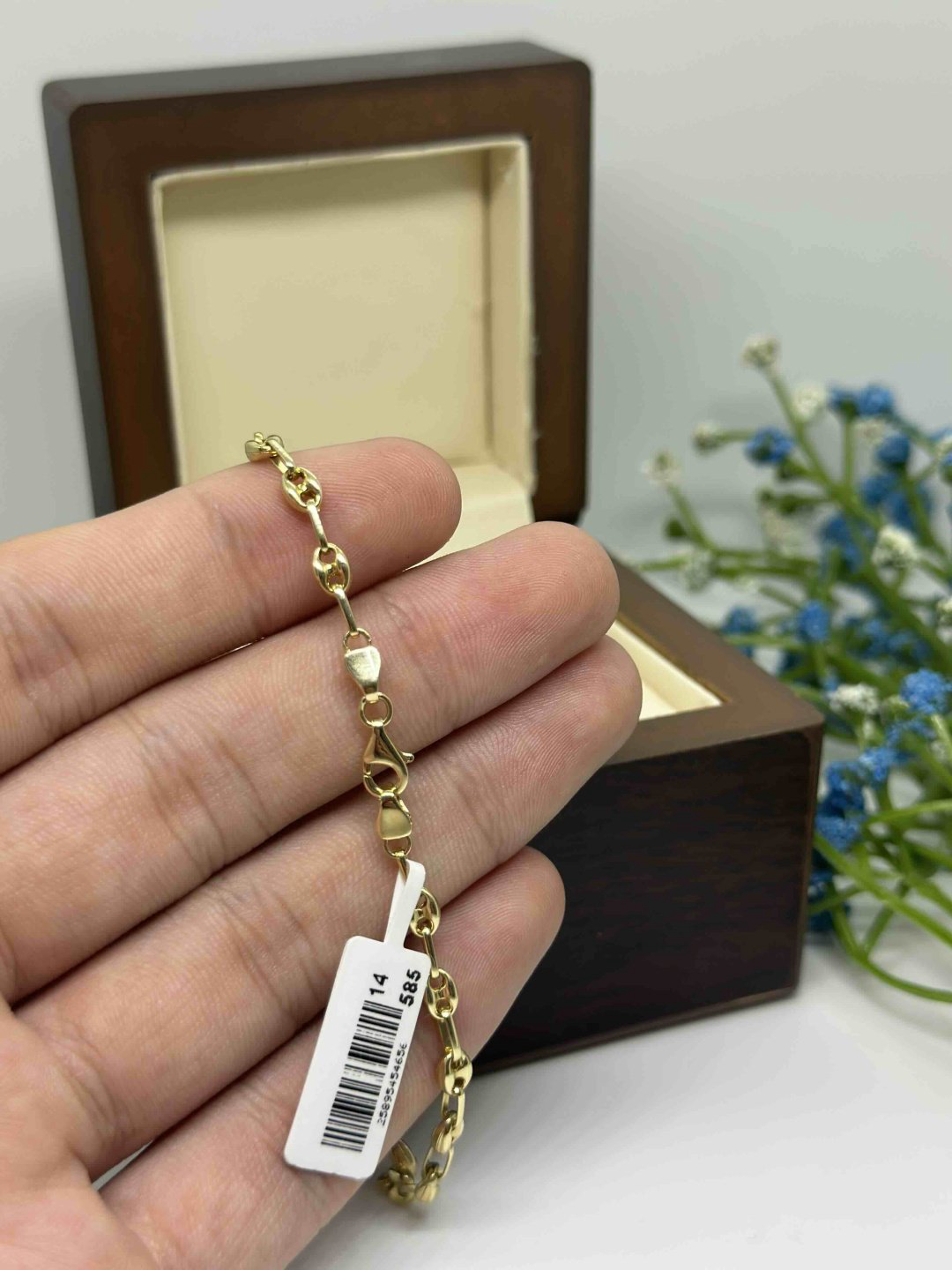 Браслет Italy Gold 829191929 длина 19 см, вес 3.16 г золото, плетение отсутствует купить,233450