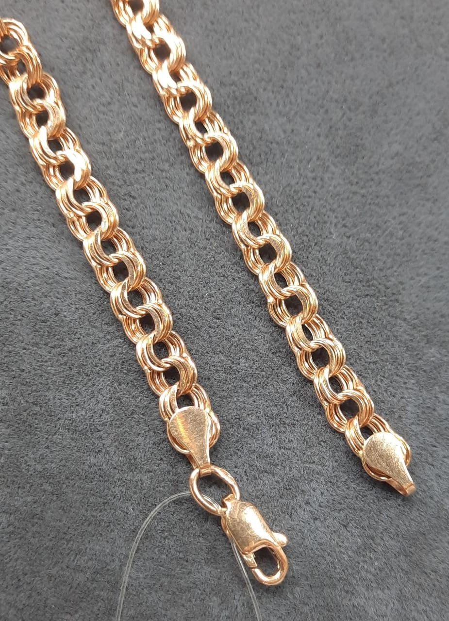 Цепь Золото России SPL000237 длина 55 см, вес 7.46 г золото, плетение бисмарк купить,NaN