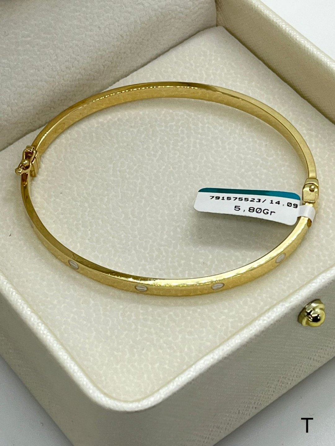 Браслет Italy Gold 001163 длина 19 см, вес 5.8 г золото, плетение отсутствует купить,431450