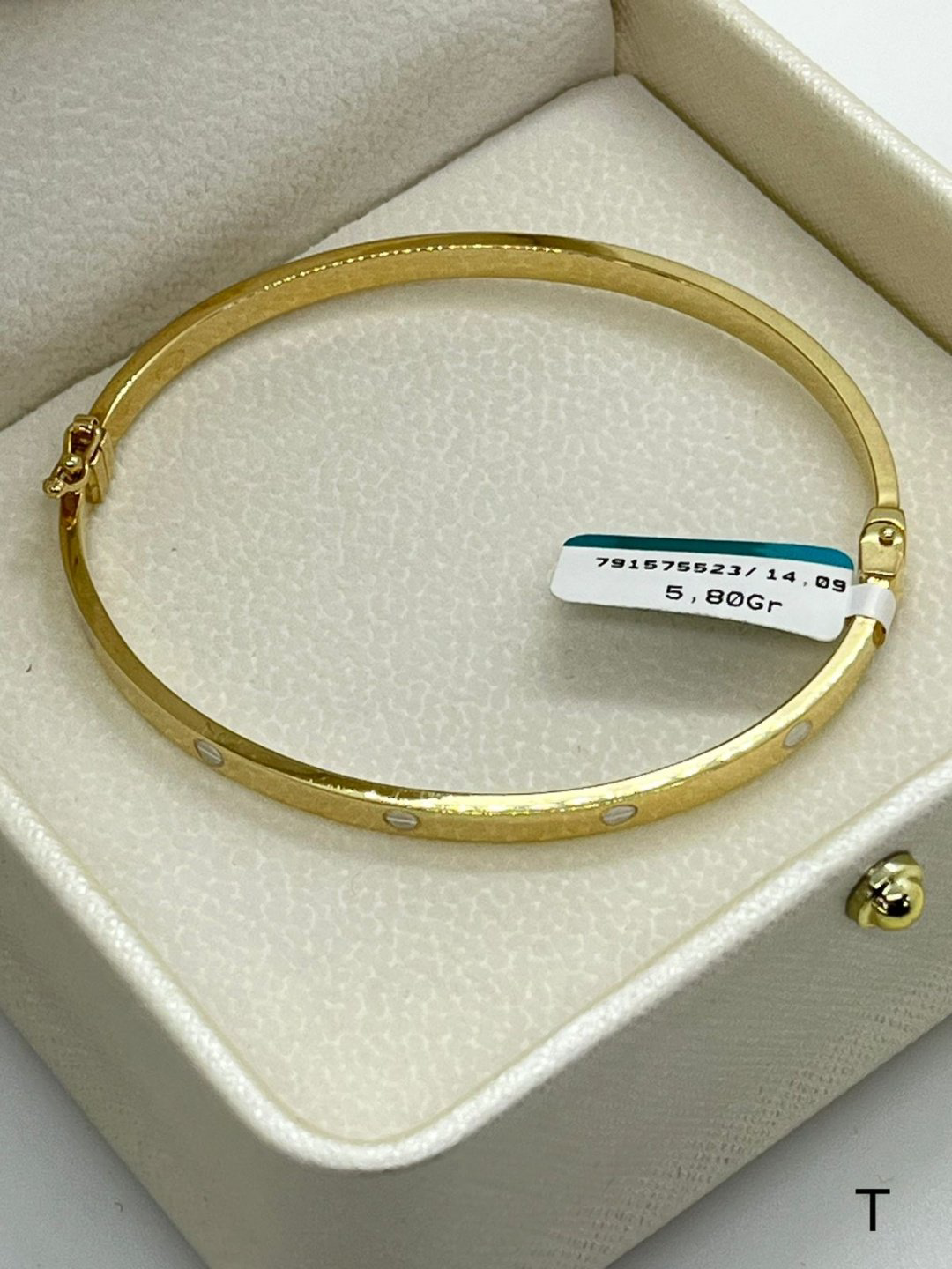 Браслет Italy Gold 001163 длина 19 см, вес 5.8 г золото, плетение отсутствует купить,431450