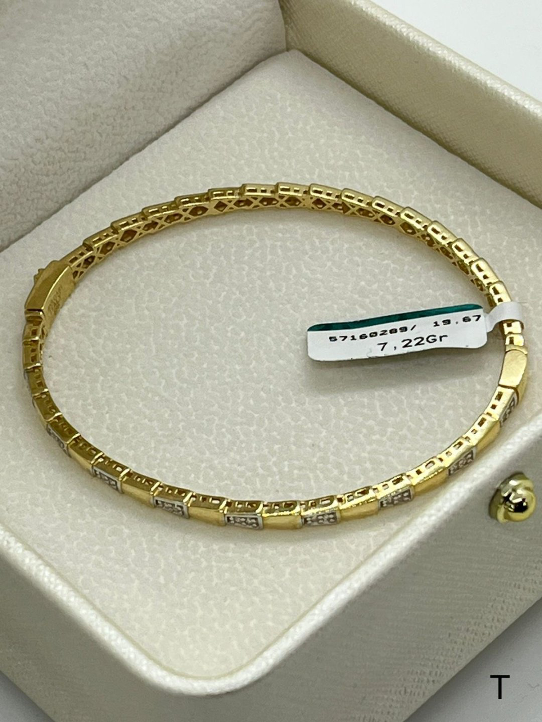 Браслет Italy Gold 001164 длина 19.5 см, вес 7.22 г золото, плетение отсутствует купить,NaN