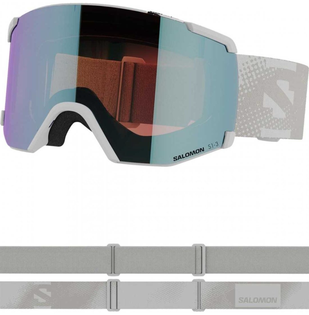 Маска горнолыжная Salomon S/View Photo, 472512 серый размер one size купить,NaN