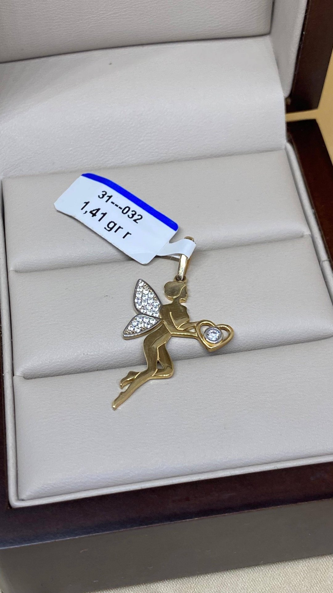 Подвеска Italy Gold 56528855 вес 1.41 г золото, фианит купить,NaN