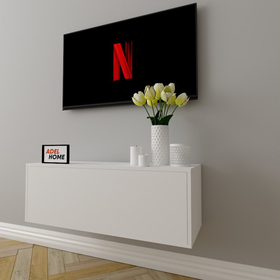 ТВ-тумба Adel Home Ванесса AH0182 100x35x35см белый купить,NaN