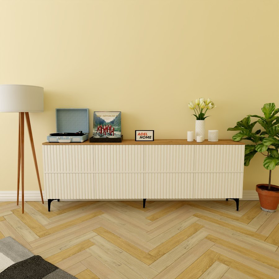 ТВ-тумба напольная Adel Home AH0560 Марка 220x75x35см бело-коричневый купить,NaN