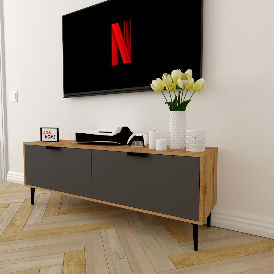ТВ-тумба напольная Adel Home AH0285 Рума 140x50x35см серо-коричневый купить,NaN