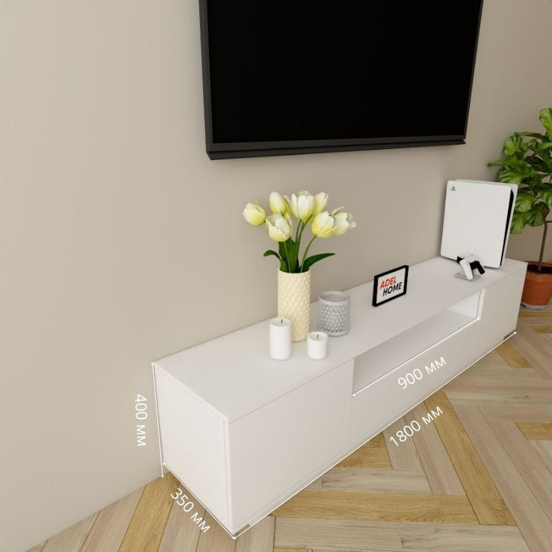 ТВ-тумба Adel Home Анди AH0342 180x40x35см белый купить,NaN