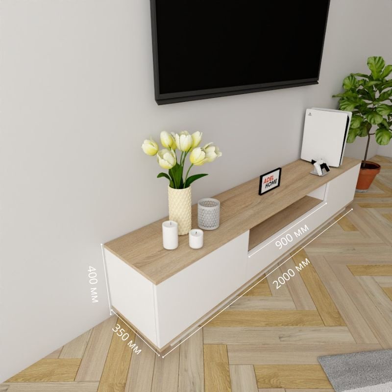 ТВ-тумба напольная Adel Home AH0607 Финикс 200x40x35см серый купить,NaN