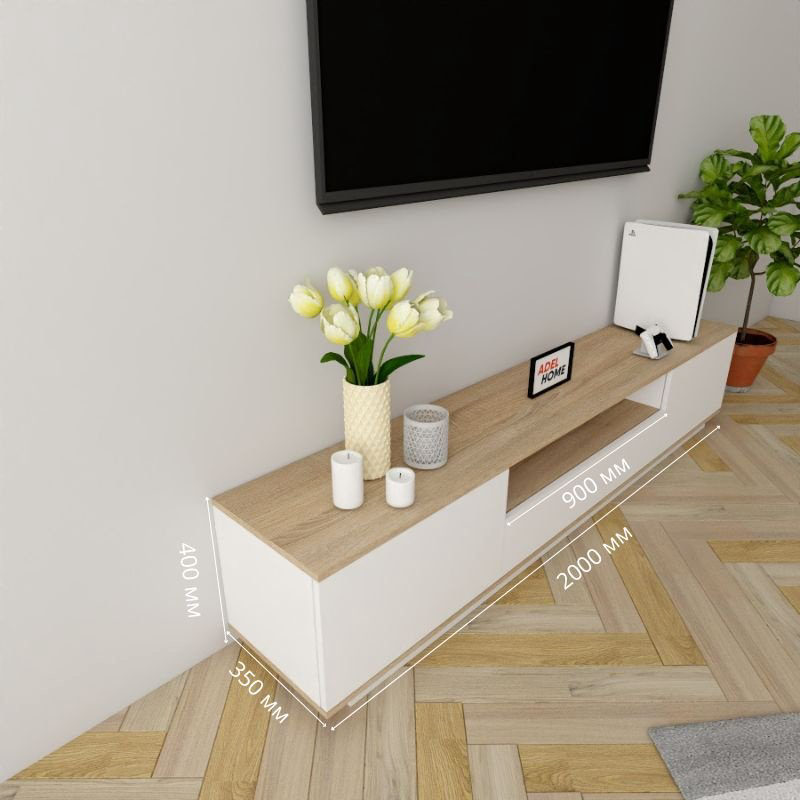 ТВ-тумба напольная Adel Home AH0607 Финикс 200x40x35см серый купить,NaN
