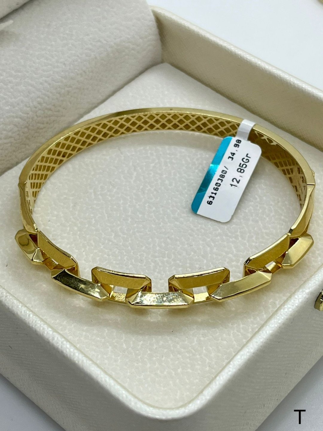 Браслет Italy Gold 001175 длина 21 см, вес 12.85 г золото, плетение отсутствует купить,963950
