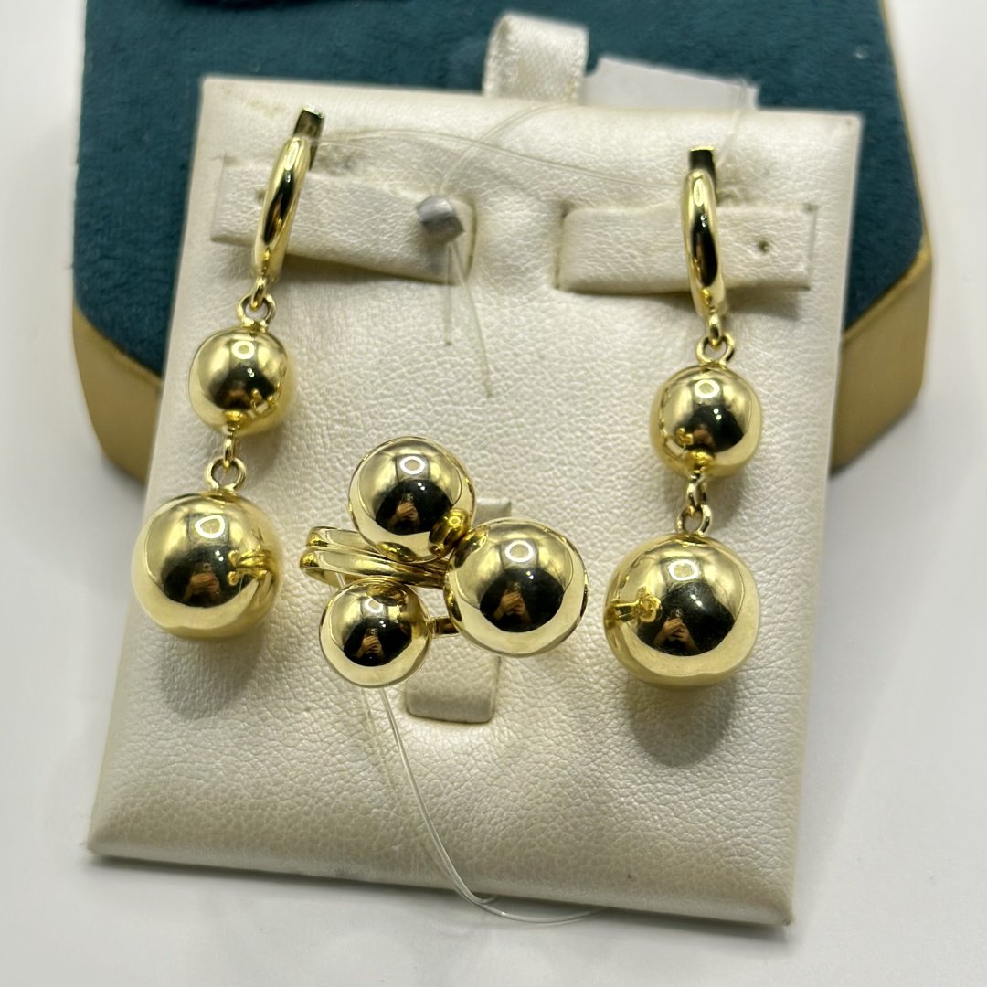 Zhanar Gold Кубаси комплект Россия вес 11.69 г золото, без вставок купить,873950