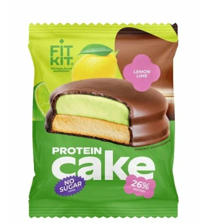 Печенье протеиновое Fit Kit с суфле лимон-лайм 50 гр