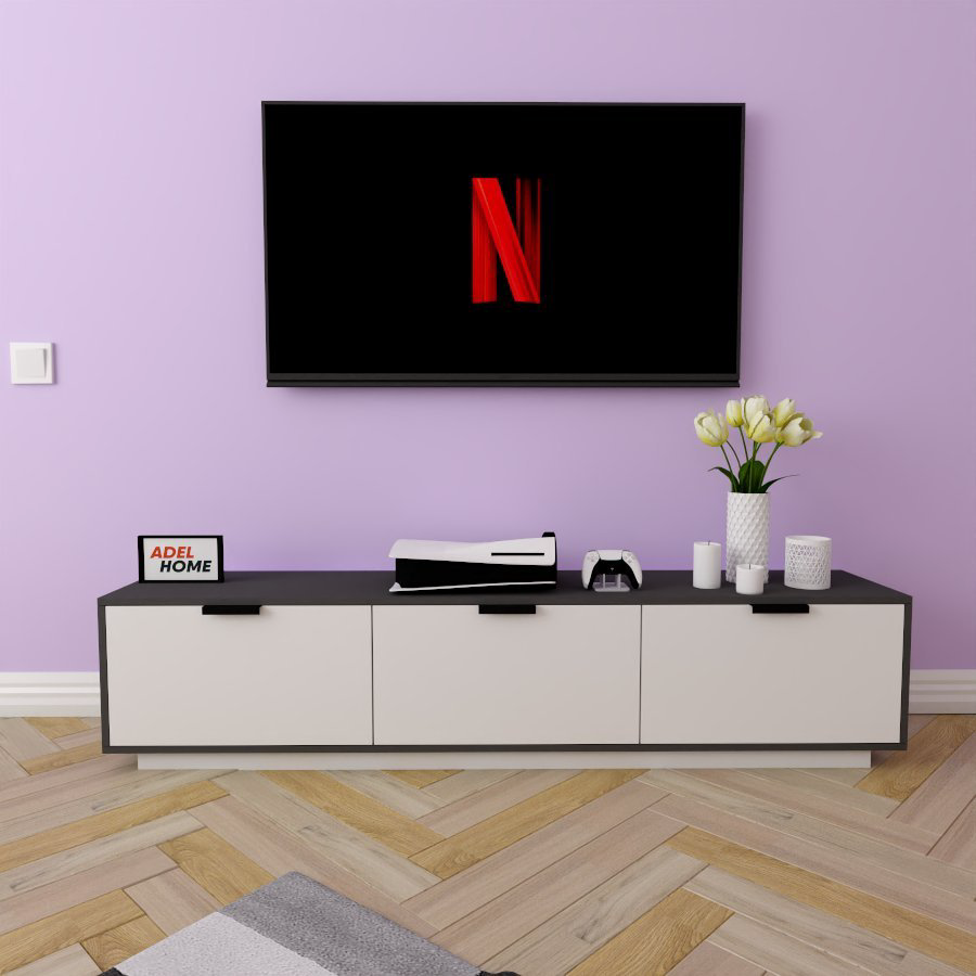 ТВ-тумба напольная Adel Home AH0174 Селена 180x40x35см бело-серый купить,NaN