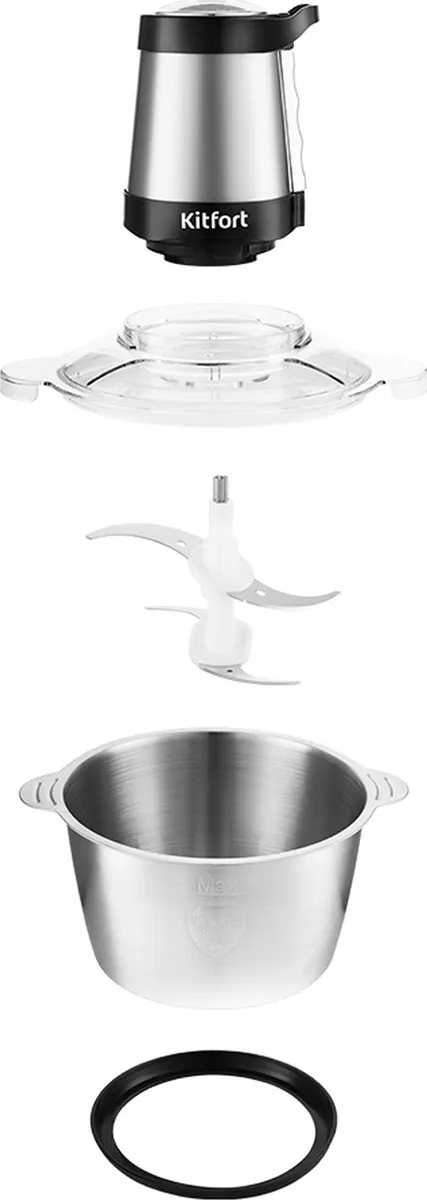Измельчитель Kitfort КТ-3035 серебристый купить,NaN