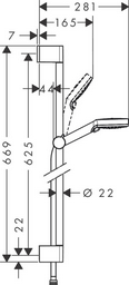 Душевой гарнитур Hansgrohe HG 26532400 хром
