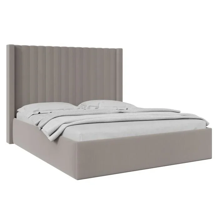 Кровать ТриЯ Флоренция с ПМ 160x200 см серая купить,NaN