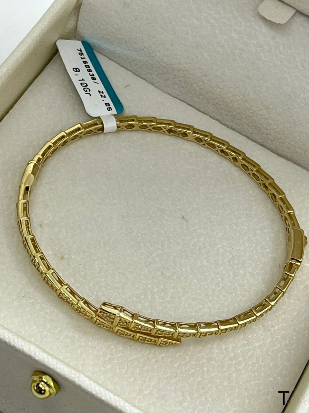 Браслет Italy Gold 001150 длина 20 см, вес 8.1 г золото, плетение отсутствует купить,603950