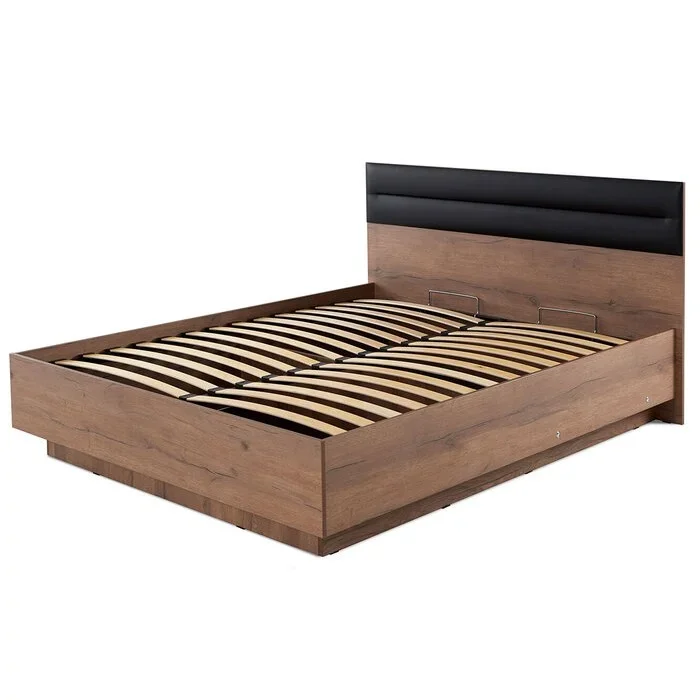 Кровать Глазов Нео 306 Люкс с ПМ 180х200 см коричневая купить,NaN