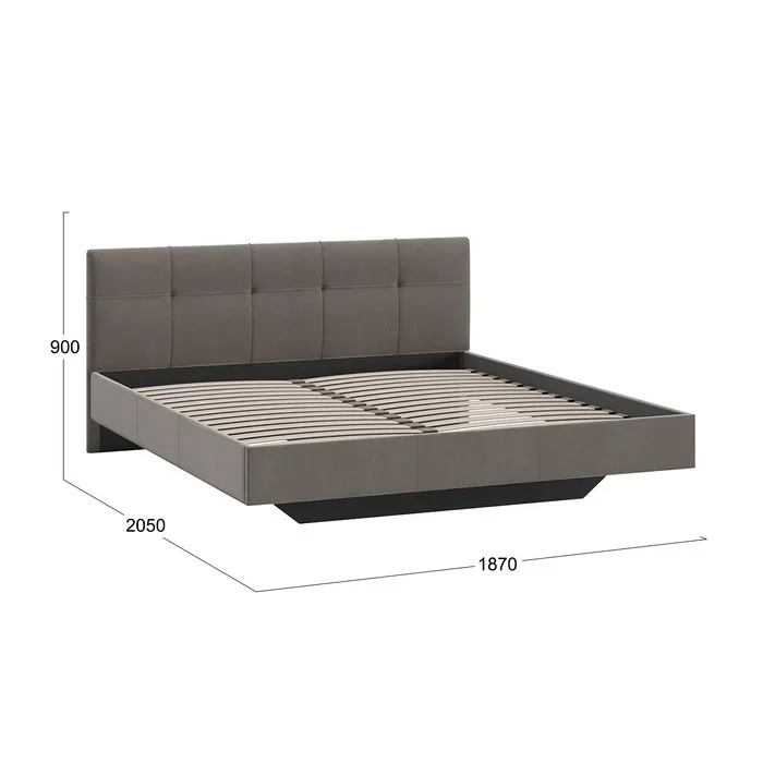 Кровать ТриЯ Элис 180х200 см мокко купить,NaN