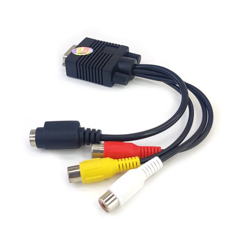 Адаптер ViTi VGA-SV+3RCA Black