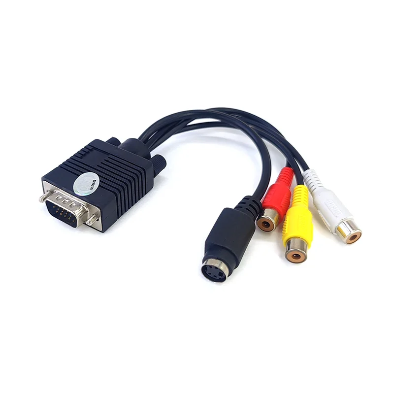 Адаптер ViTi VGA-SV+3RCA Black